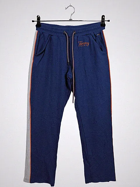 TOMMY JEANS Sweathose Damen Hose Gr. DE 34 blau Casual-Look