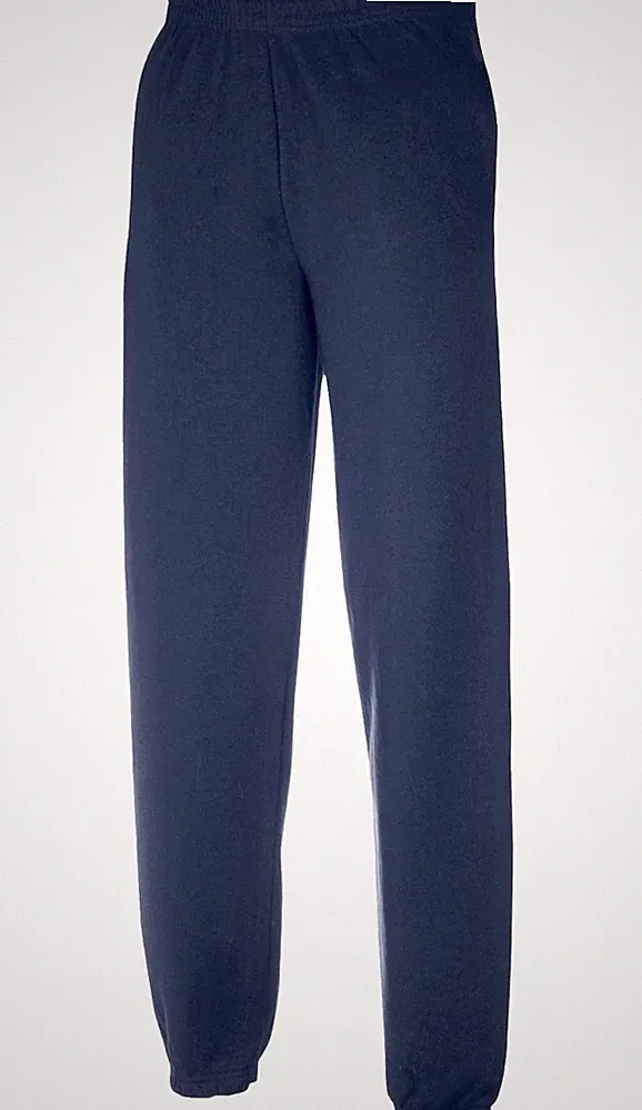 TOP Jogginghose für Junge und Herren 164 Dunkelblau /Navy Baumwolle mit Gummizug