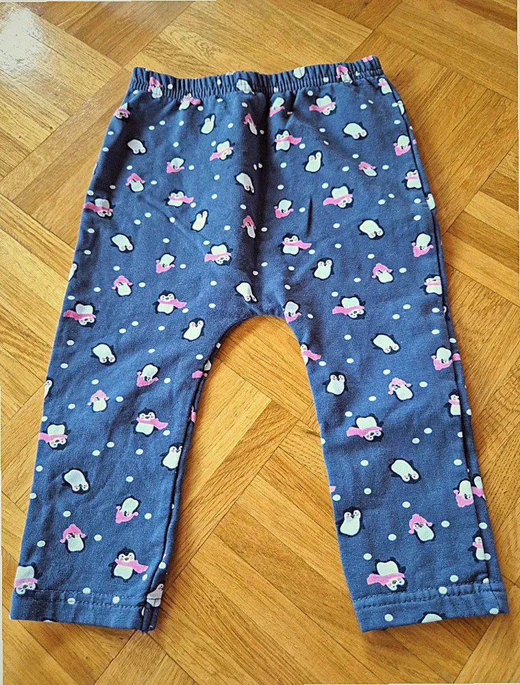 Topomini Baby Mädchen Jogginghose Baumwolle Tierdruck Grau Gr. 86