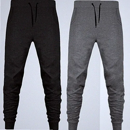 Tough Gear Herren Slim Fit Jogginghose Sporthose Schwarz Charcoal