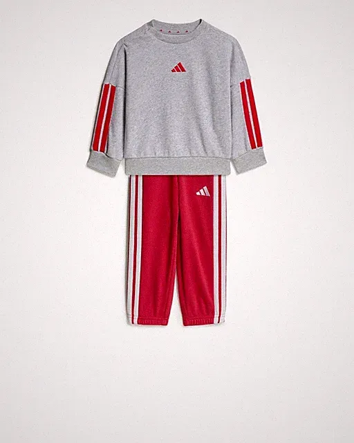 Trainingsanzug-Set mit Jogginghose Babys Kinder Youth unisex Adidas Grau Rot