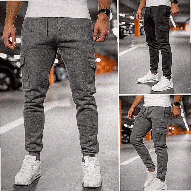 Trainingshose Hose Sporthose Jogger Fitness Slim Fit Classic Herren BOLF Cargo