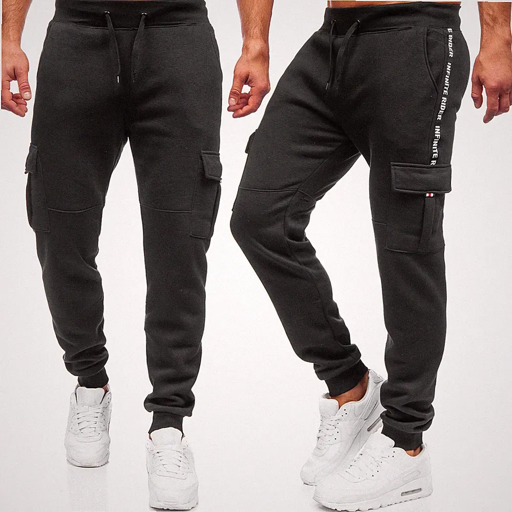 Trainingshose Laufhose Sporthose Jogger Slim Fit Fitness Print Herren BOLF Cargo