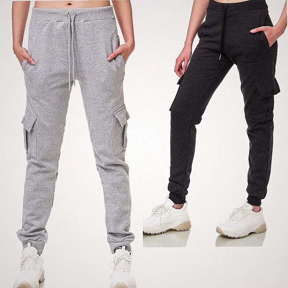 Trainingshose Sport Jogging Fitness Jogger Freizeit Hose Unifarben Damen