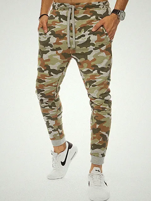 Trainingshose Sporthose Jogging Freizeithose Camo Jogger Herren DSTREET MIX