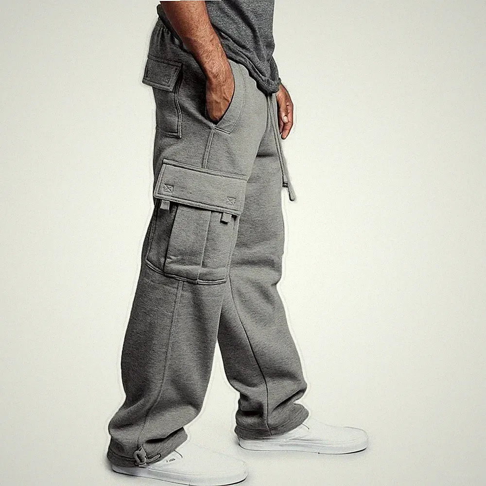 Trendige Herren Cargo Jogginghose Einfarbig für Street Style Enthusiasten