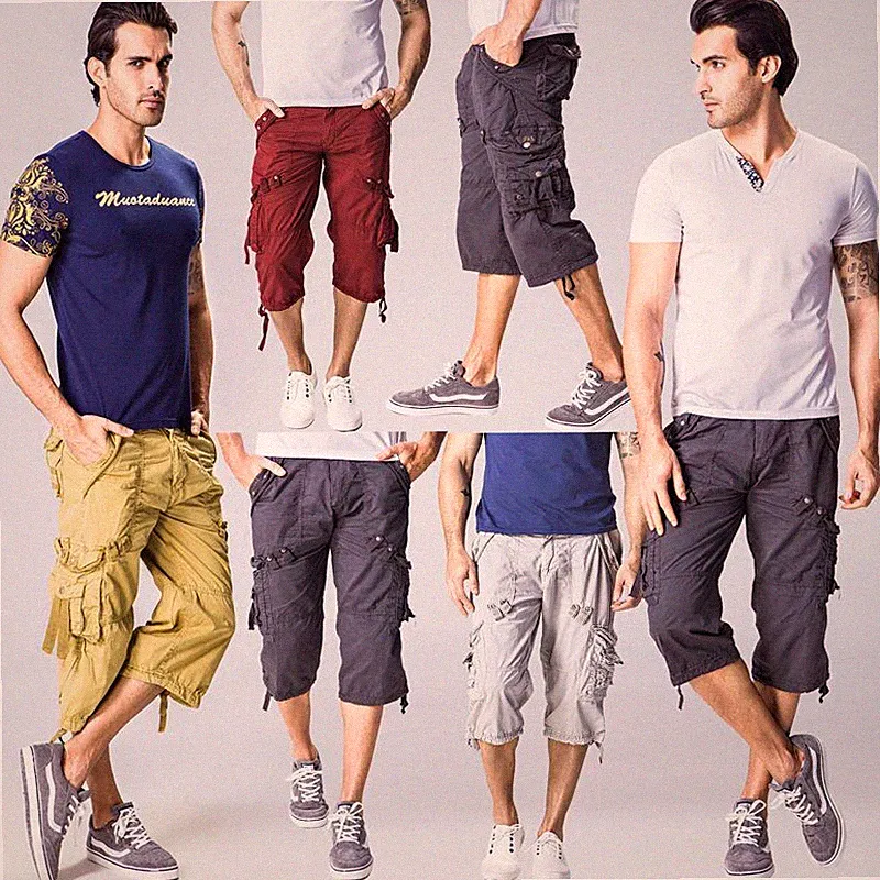 TRENDS HERREN SPORT HOSE STRAND BERMUDA CARGO SHORTS SHORT Jogging W42 K14