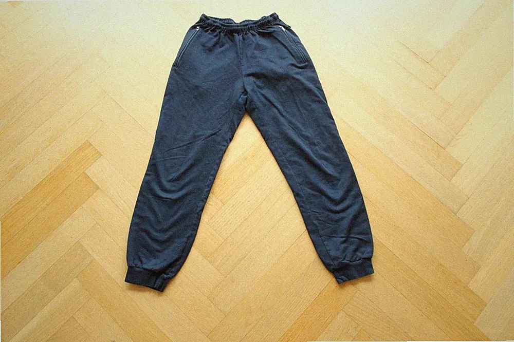 Trigema Sporthose jogging-Hose Gr.152/12 jahre blau Gummisaum Junge gummizug