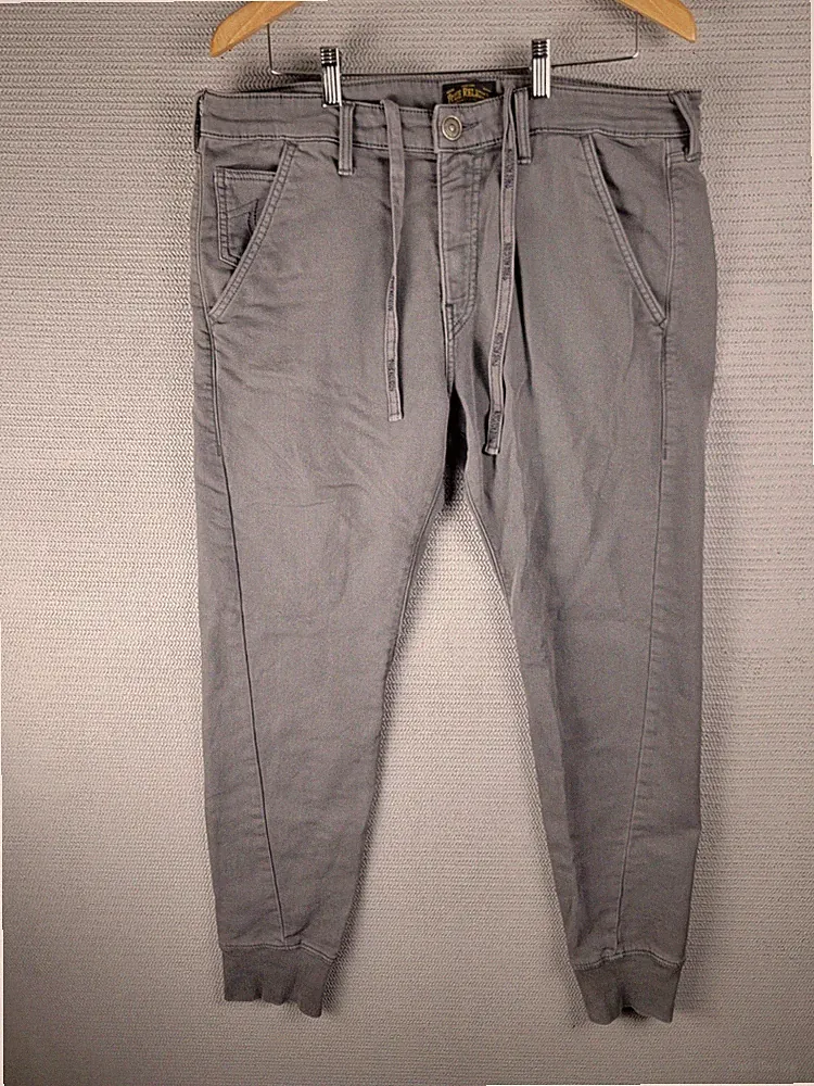 True Religion Jeans sweatpant size 34x31 gray tapered jogger runner relaxed