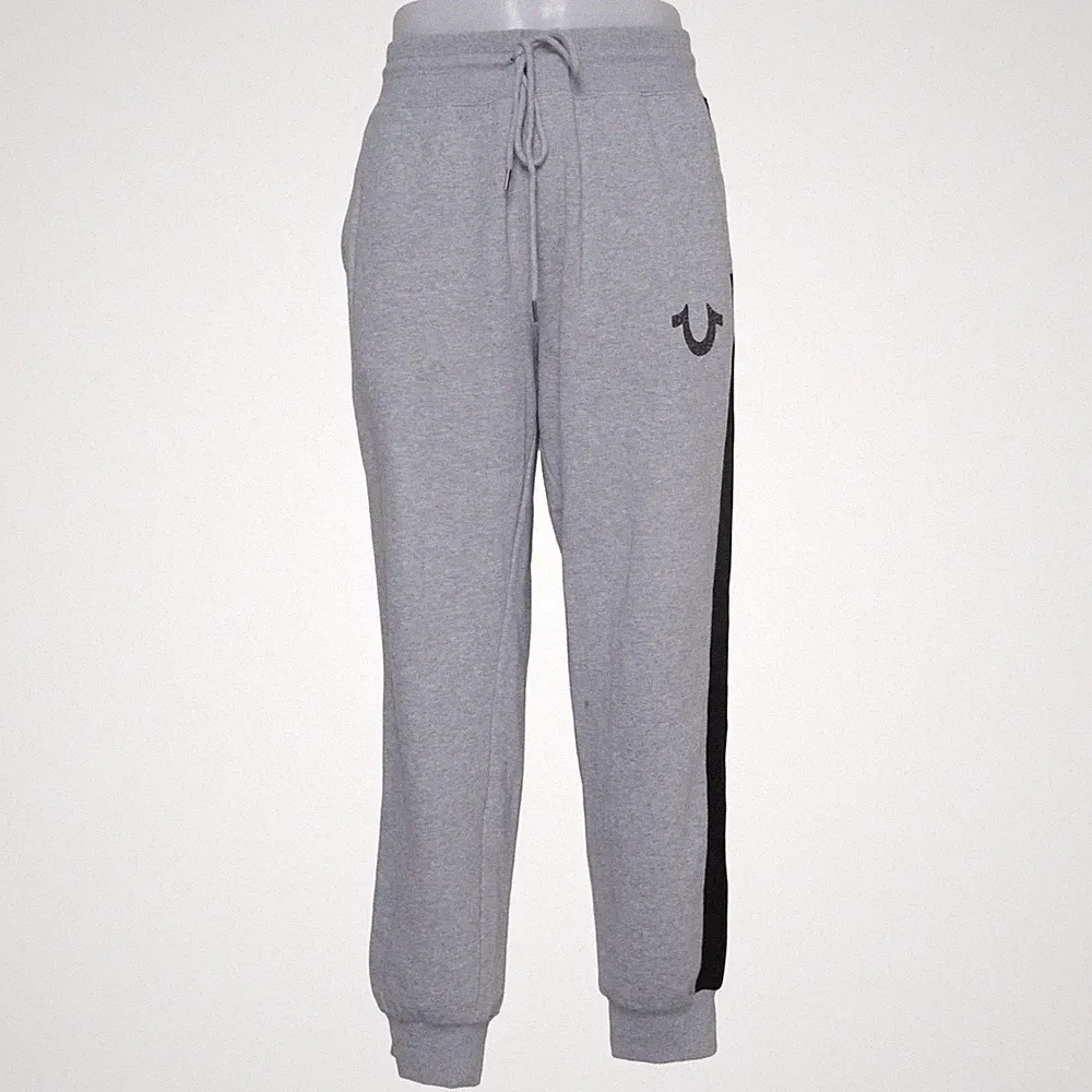 True Religion, Jogginghose, Größe: L, Grau/Schwarz, Baumwolle/Polyester #EUi