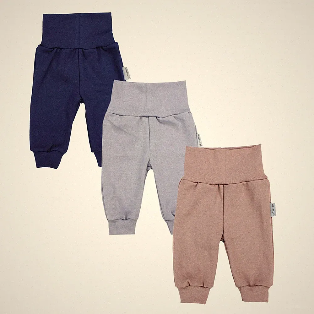 TupTam Baby Jungen Hose Jogginghose mit Breitem Bund 3er Pack