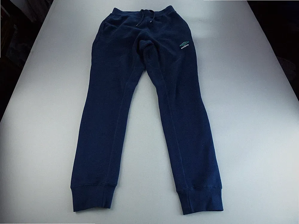 Umbro Jogginghose Herren M Navy Kordelzug Logo Jogging Sport Freizeit Hose Fleece