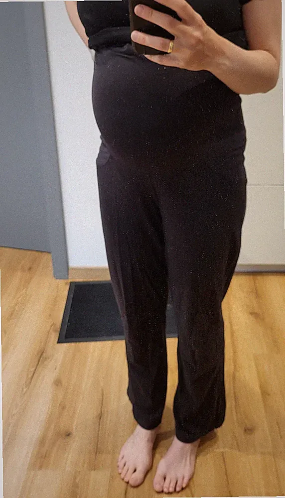 Umstandshose Schwangerschaft Homewear Jersey 36/38 schwarz, Esmara, Jogginghose