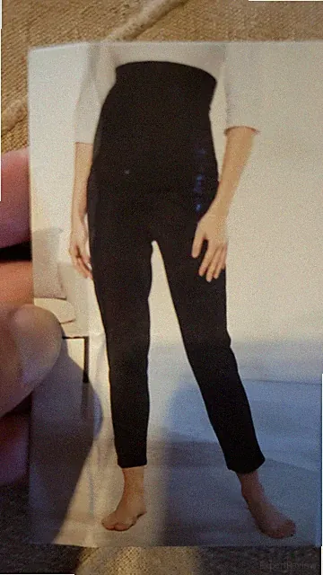 Umstandsjoggpants Gr.XL 48/50 schwarz mit Bauchband Schwangerschaftshose Relax