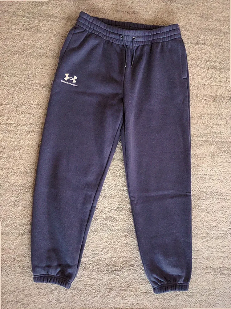 Under Armour Damen Jogginghose Essential Jogger Fleece Tempered Steel/ White