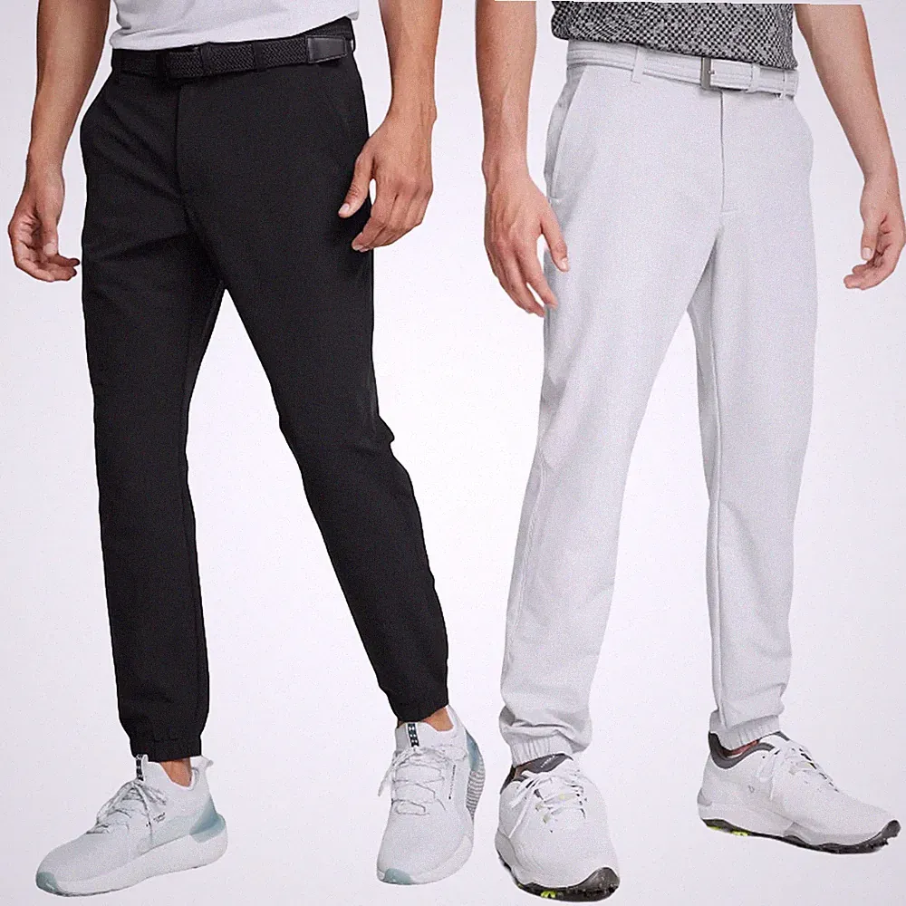 Under Armour Herren Golf Matchplay Jogginghose Leicht Stretch Schwarz Halo Grey