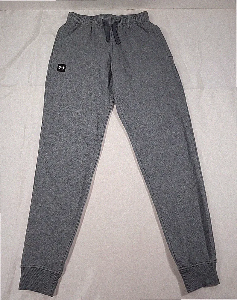 UNDER ARMOUR HERREN GRÖSSE S W27-31 L31 GRAU BAUMWOLLMISCHUNG JOGGINGHOSE SWEATPANTS HOSE