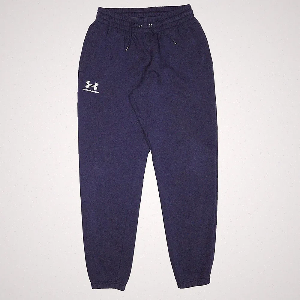 UNDER ARMOUR Herren Jogger Navy Slim Tapered Baumwoll-Mix W26 L29