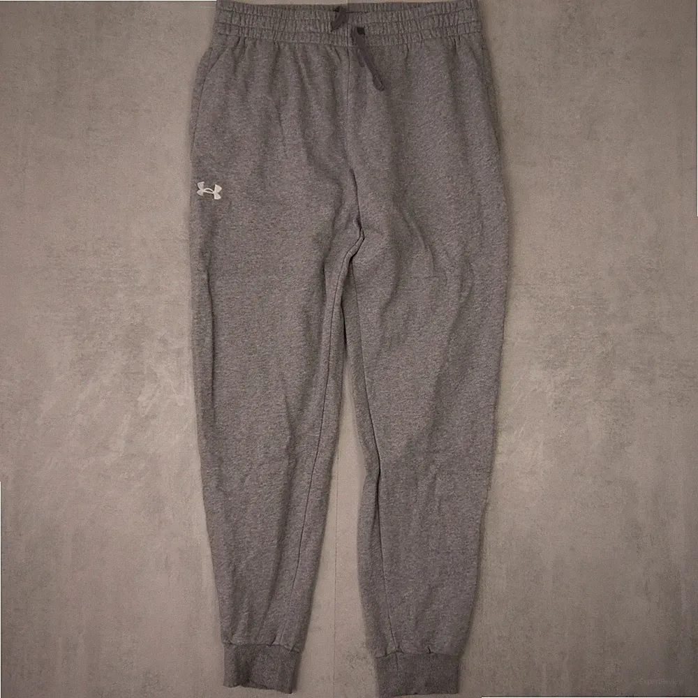 Under Armour Jogginghose Herren L Grau Fleece Logo Regular Fit Sportwear