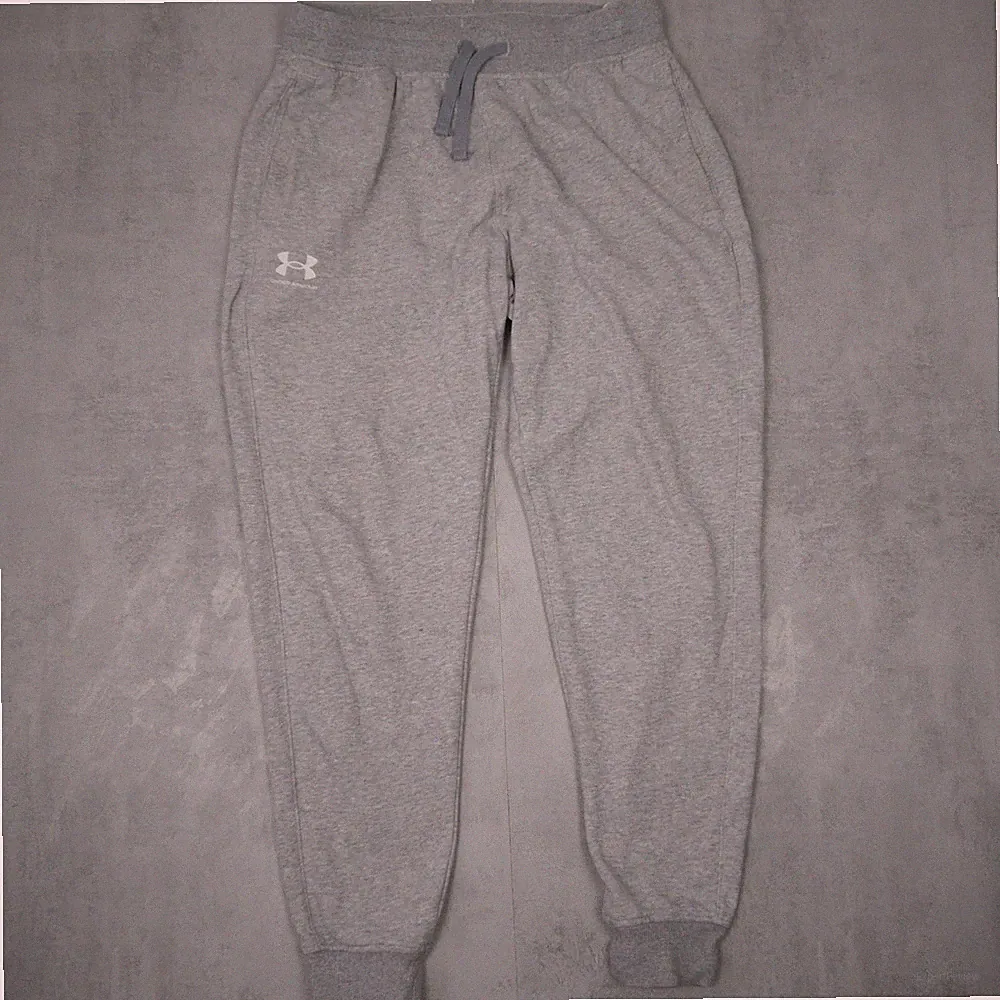 Under Armour Jogginghose Herren L Grau Regular Fit Sportwear Big Logo Print