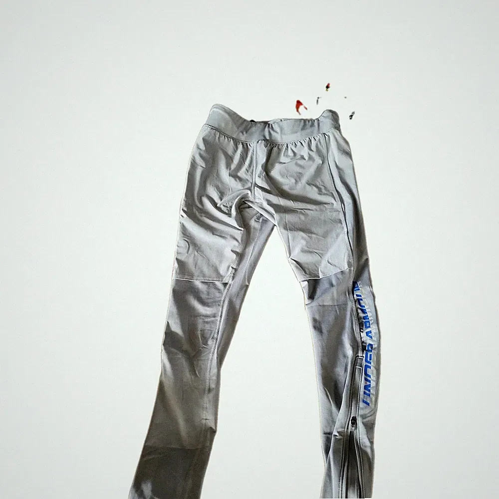 Under Armour Qualifier Elite Cold Tight Herren Grau Laufhose Kompression Gr. M