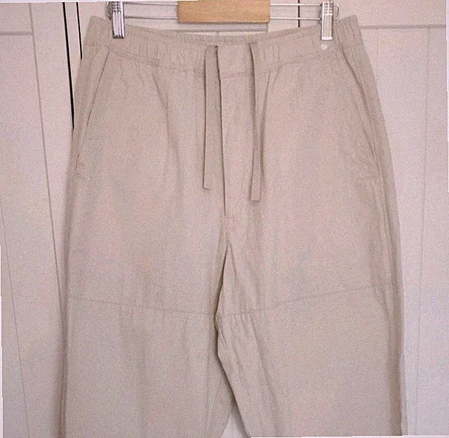 Uniqlo Wide Fit Jogginghose Baumwolle W31-33 L27 Off White