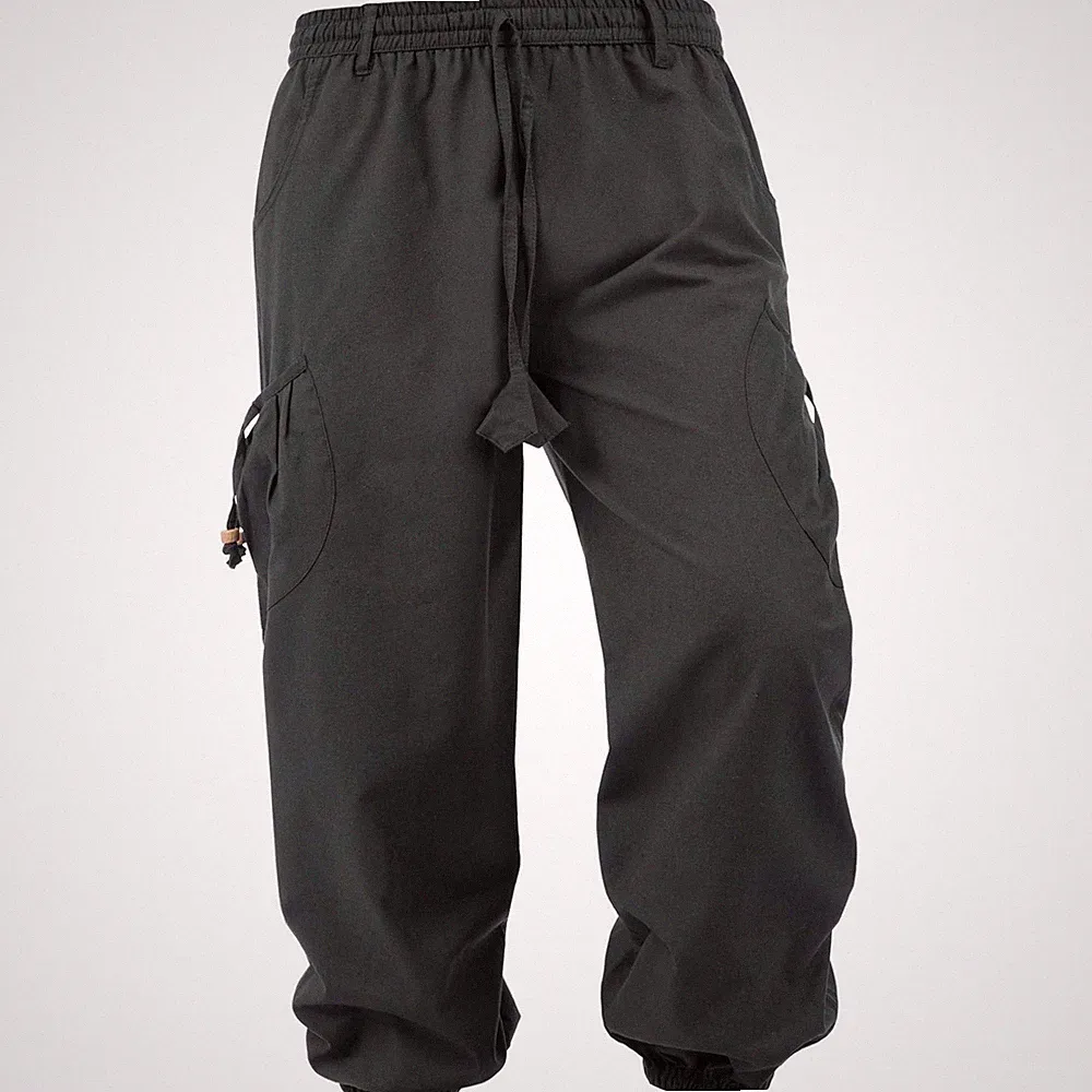 Unisex Goa Pluderhose Pumphose Harem Cargo Hose Freizeithose Herren Damen Kunst
