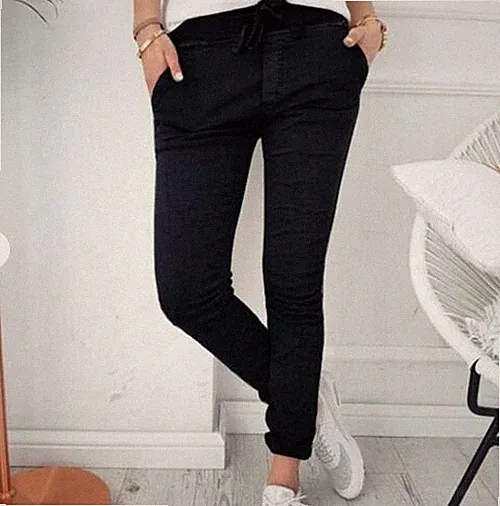 Unisex Jogging Yoga Sport Freizeit Fitness Hose Leggings Schwarz K56 L