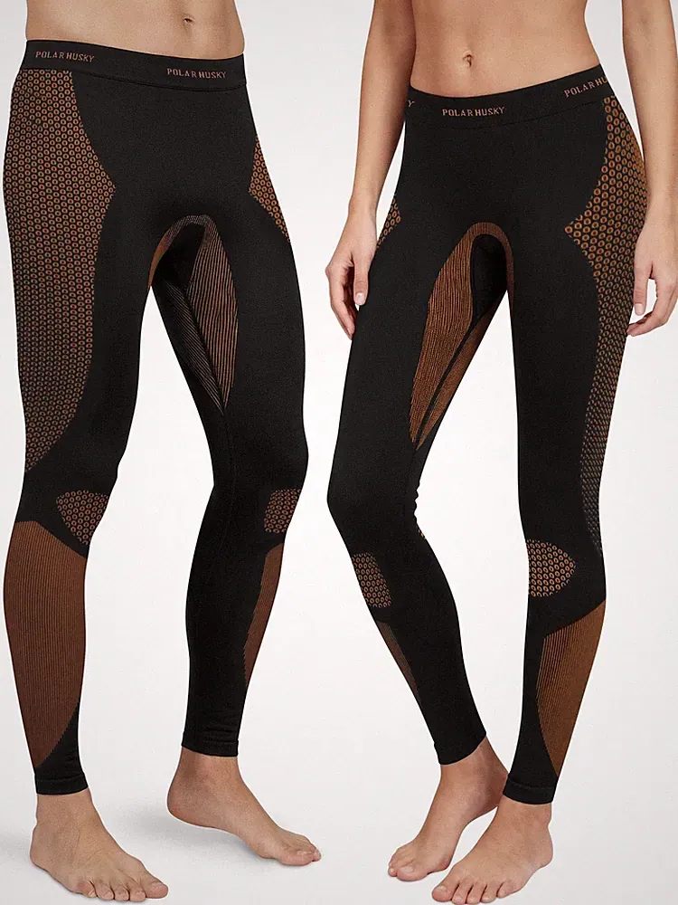 Unisex Thermoleggings Thermounterwäsche Thermo Unter Hose Skiwäsche elastisch