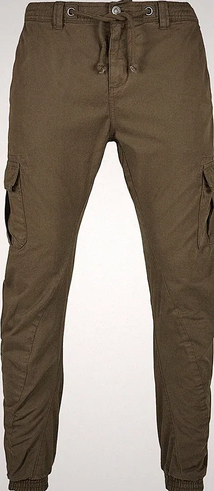 Urban Classics Cargohose Herren Cargo Jogging Pants oliv