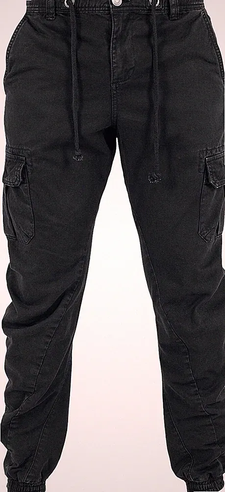 Urban Classics Cargohose Herren Cargo Jogging Pants schwarz