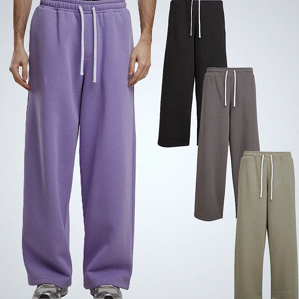 Urban Classics Fluffy Wide Leg Trackpants Herren Jogginghose Relax Fit Sweatpant