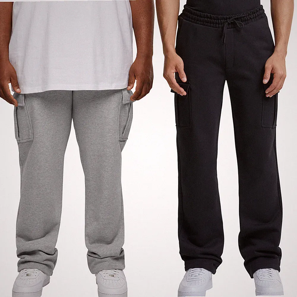 Urban Classics Heavy Straight Leg Cargo Sweatpants Herren Jogginghose Fleece Neu