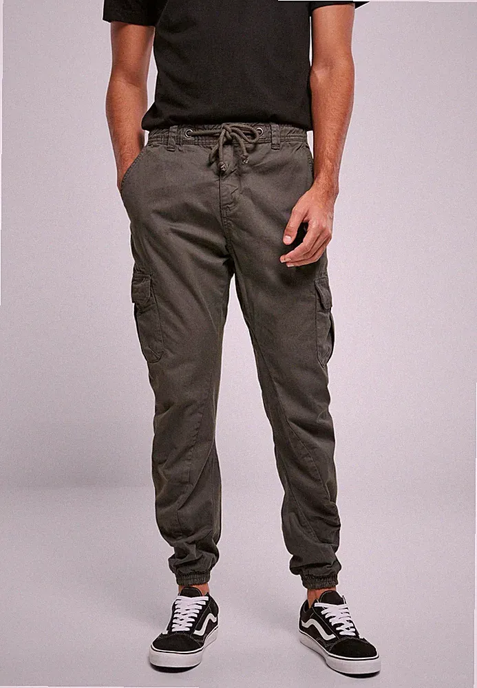 Urban Classics Herren Cargo Hose Röhrenhose Jeans Jogginghose Sweatpant Chino