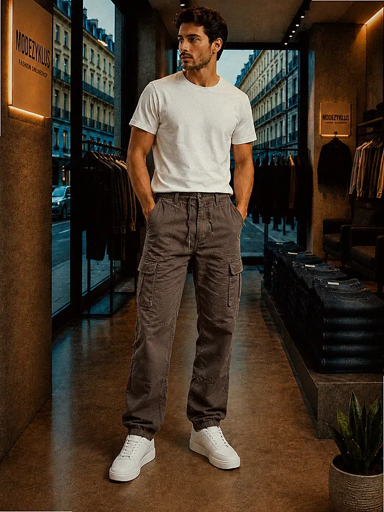Urban Classics Herren Cargo Jogginghose XXL Dunkelgrau 100% Baumwolle TB1268