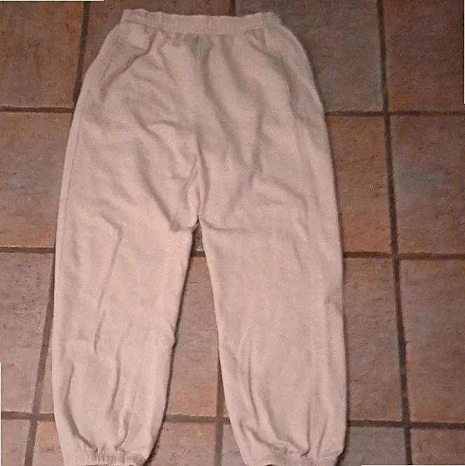 Urban Classics Herren Jogginghose Beige XL Baumwolle Schräge Taschen 110cm