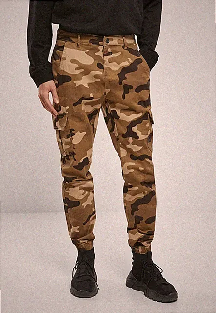 Urban Classics Hose Camo Cargo Jogging Pants 2.0 Darkground Camouflage