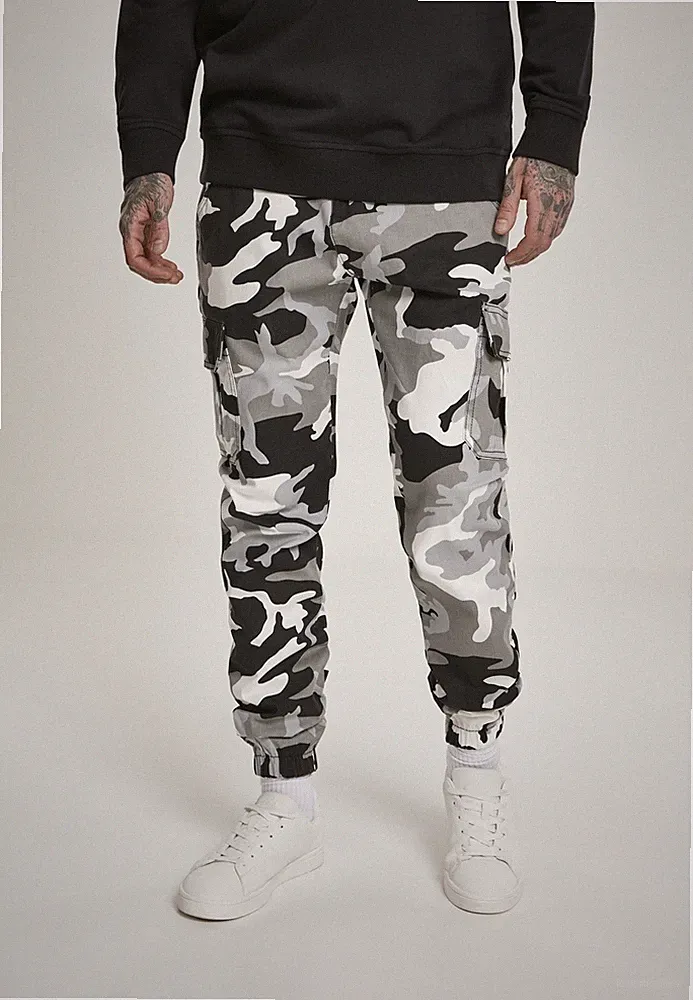 Urban Classics Hose Camo Cargo Jogging Pants 2.0 Snow Camouflage