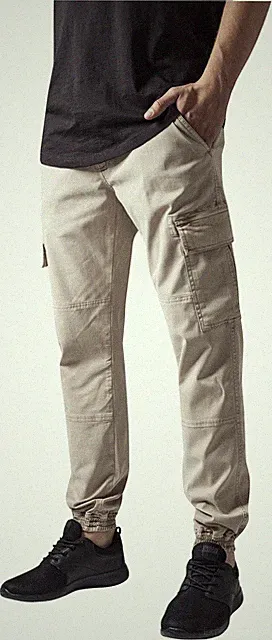 Urban Classics Hose Washed Cargo Twill Jogging Pants Sand