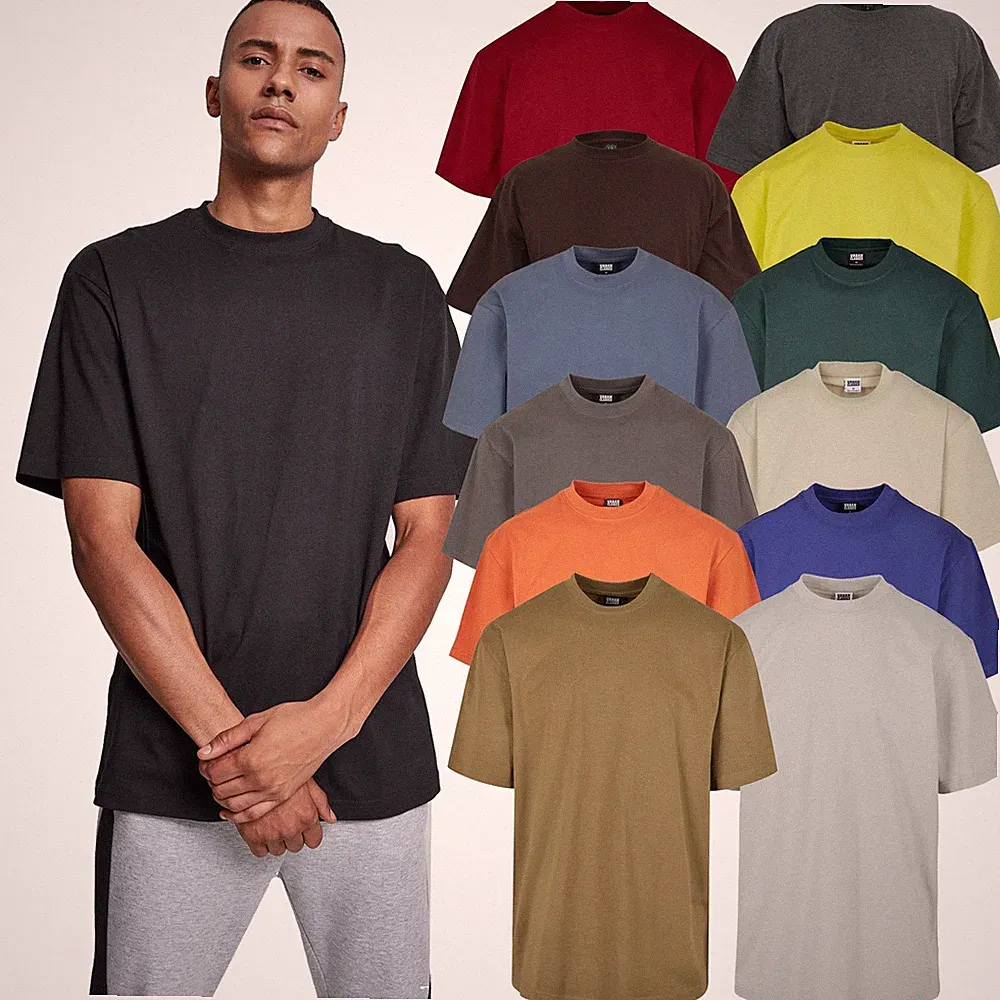 Urban Classics Tall Tee Herren T-Shirt Oversize extra lang geschnitten S-6XL