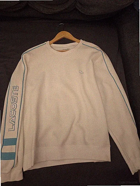 Verkaufe Lacoste Jogginganzug In Weis Mit Hellblauen Details In Größe XL