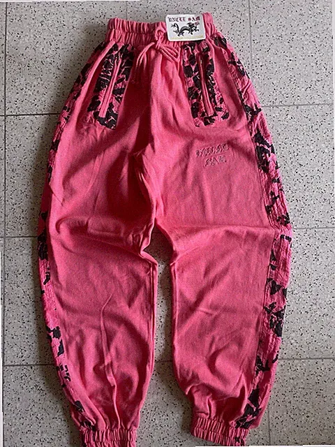 Vintage 80s Uncle Sam Sweatpants L pink Neu Deadstock