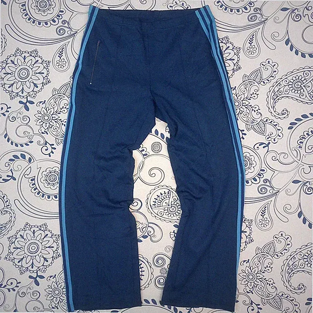 VINTAGE 90S GYM PANTS ADIDAS THAILAND BLAU 3 STRIPES HOSE TURNANZUG D6