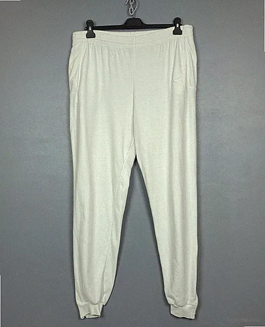 Vintage 90s Nike Challenge Court Tennis Joggers Sweatpants Men’s Size L White