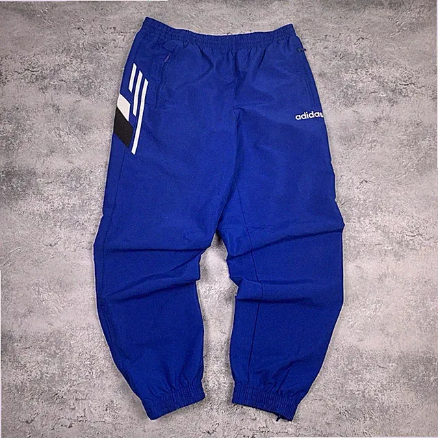 Vintage Adidas Retro Nylon Hose Jogginghose Navy Blau Größe XL 1990’s Sportswear