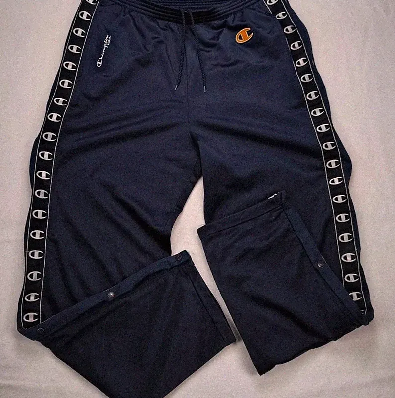 Vintage Champion Tear-Away Jogginghose Hose Herren XL – Schwere Qualität