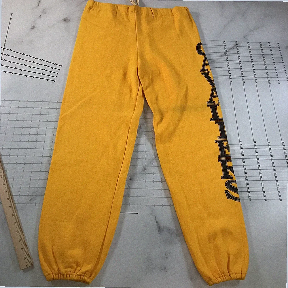 Vintage Cleveland Kavaliere Jogginghose Herren Groß Gelb NBA Basketball Fleece