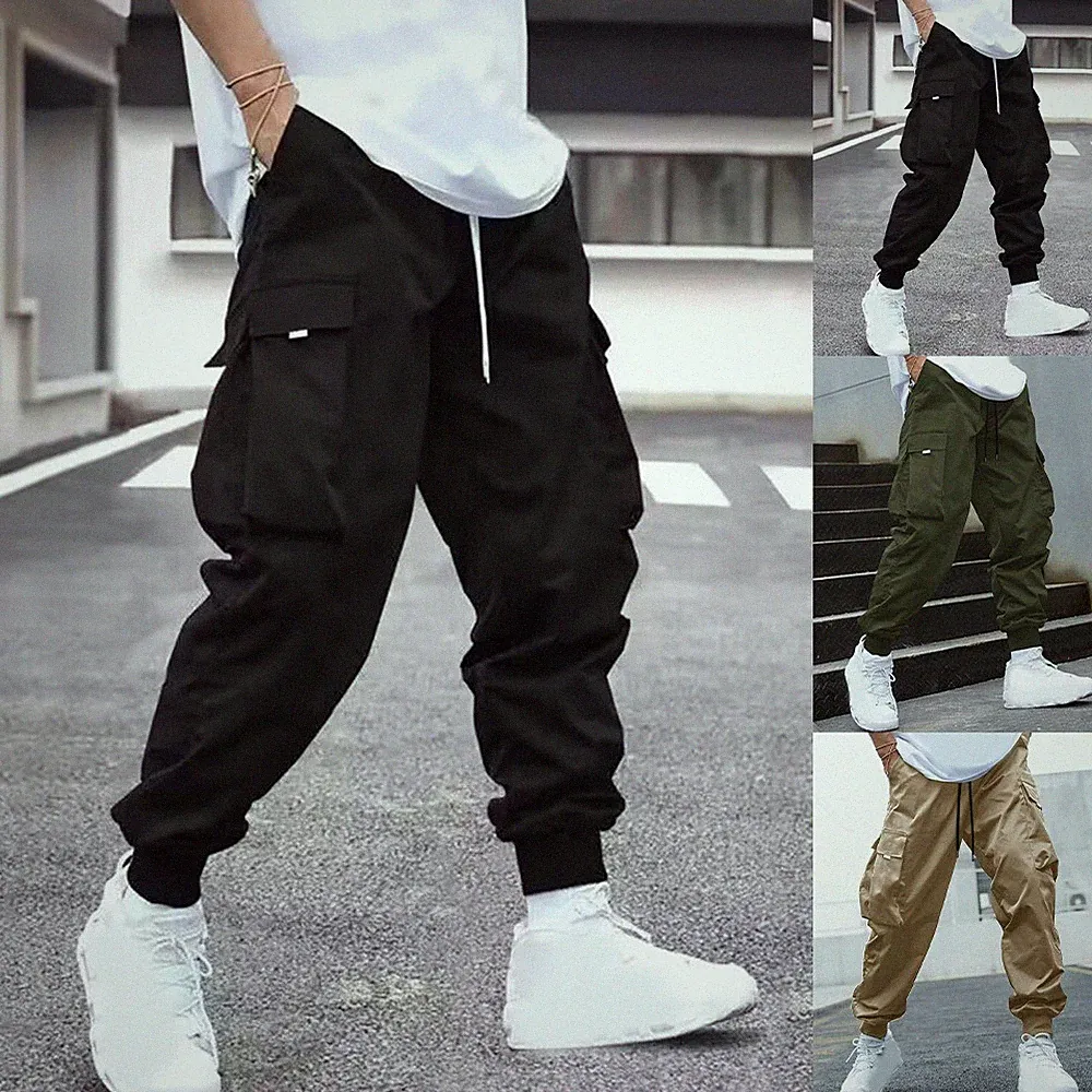 Vintage Herren Harems Jogginghose Einfarbig Cargohose für mehrere