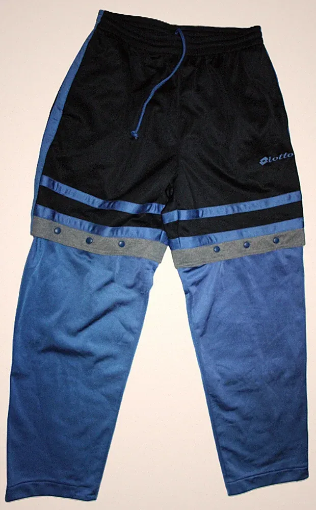 Vintage Herren Jogginghose Track Pants LOTTO 90er KNOPFHOSE GR 48 / M 99CM
