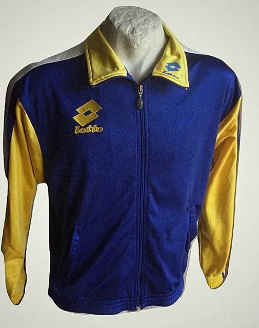 Vintage Lot Sport Jacke blau und gelb - Größe S - Training Track Jacket 90s